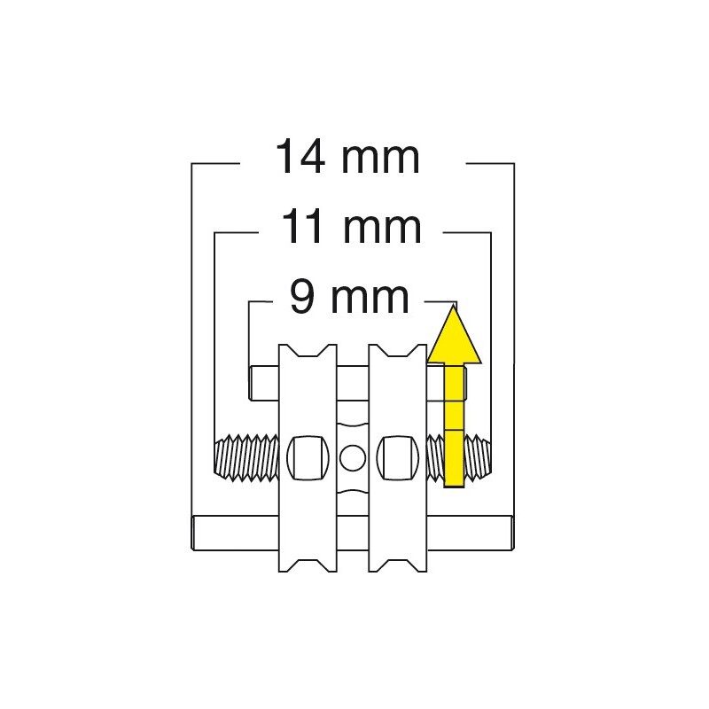 Šroub trapézový 9-14 mm 10 ks