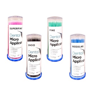BeGreat aplikační štětečky, superfine 1,5mm, růžové, 100 ks