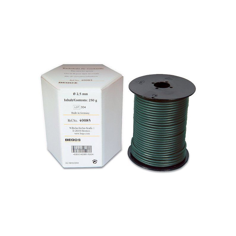 Voskový drát v roli zelený 2,5mm 250g