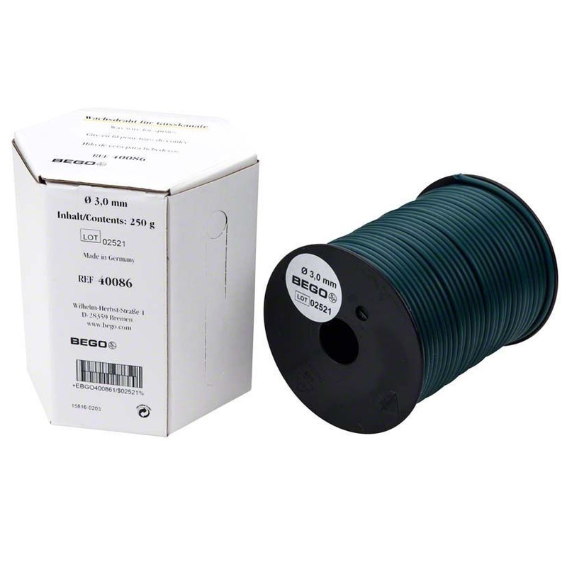 Voskový drát v roli zelený 3,0mm 250g