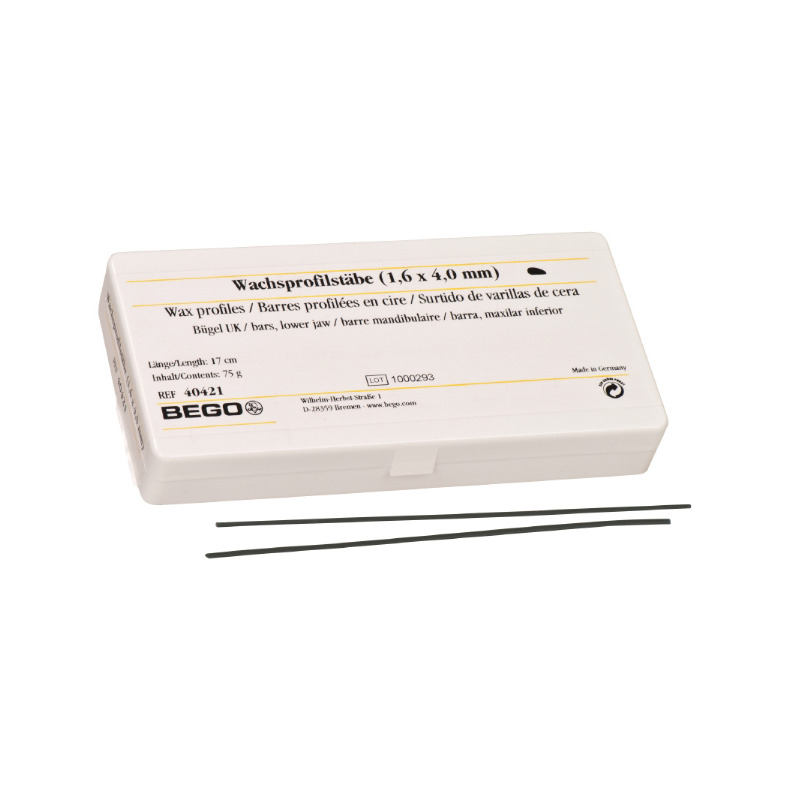 Voskové dráty profilované spodní čelist 1,6x4,0mm 75g