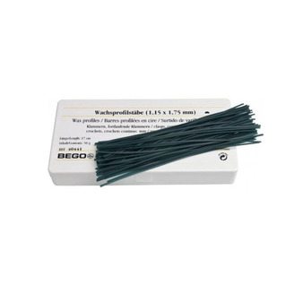 Voskové dráty profilované průběžné spony 1,15x1,75mm 50g