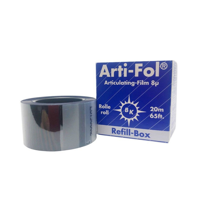 Artikulační fólie P 2-str.modrá BK1027 ref.22mm/20m 8µ