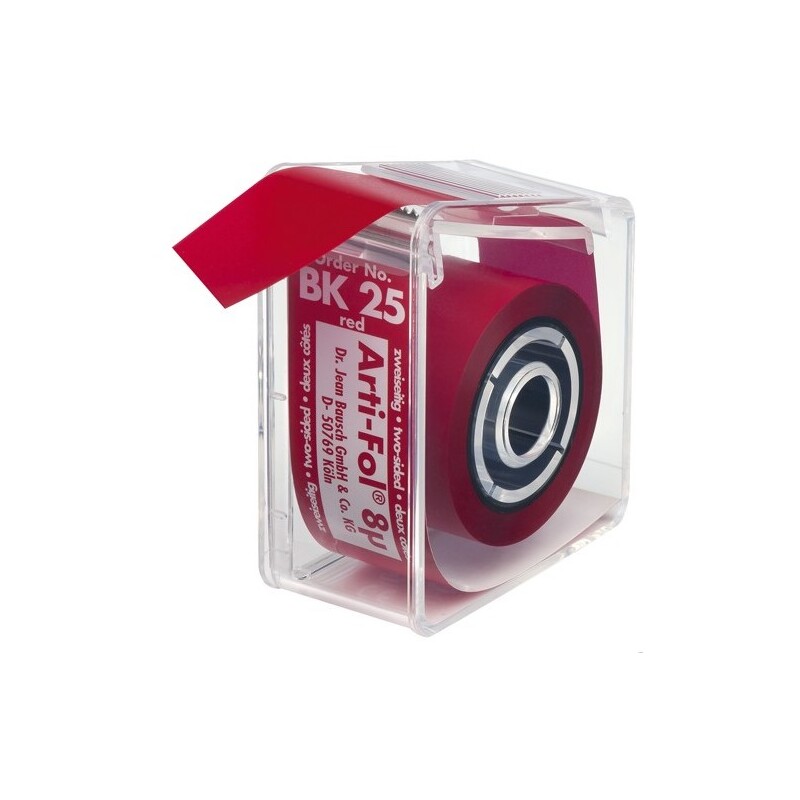 Artikulační fólie P 2-str.červená BK25 22mm/20m 8µ