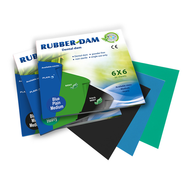 Rubber Dam Medium máta - střední zelené, 36ks