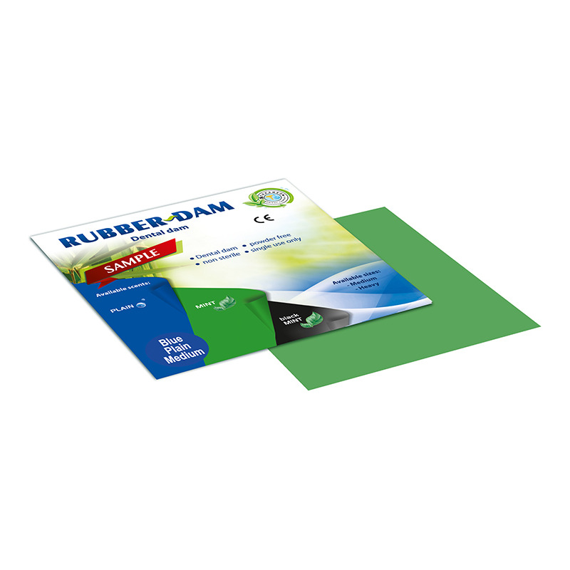 Rubber Dam Medium máta - střední zelené, 36ks