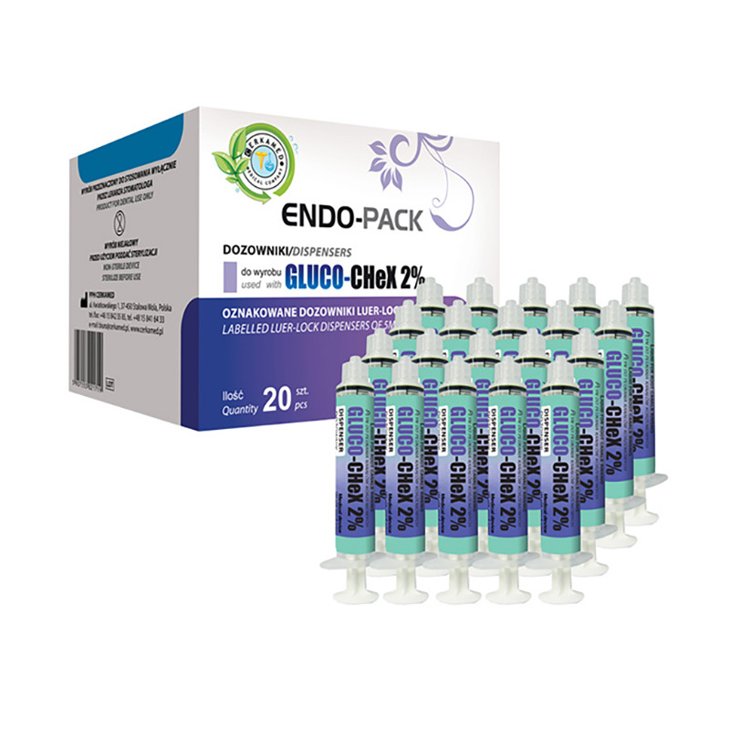 Gluko-chex 2% stříkačka prázdná 20x5ml Endo-Pack