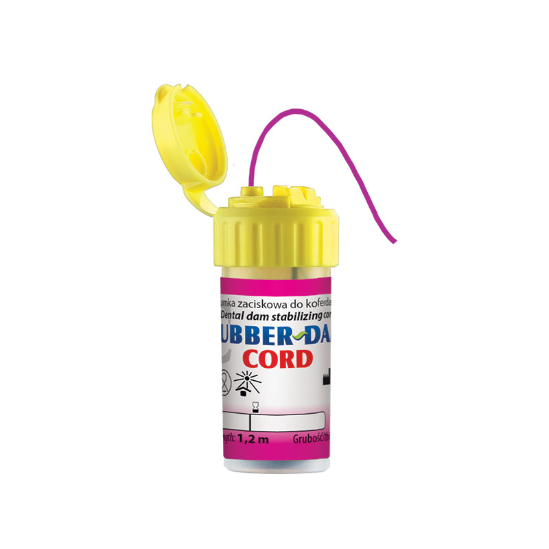 Rubber Dam cord 1,2m červený- silný