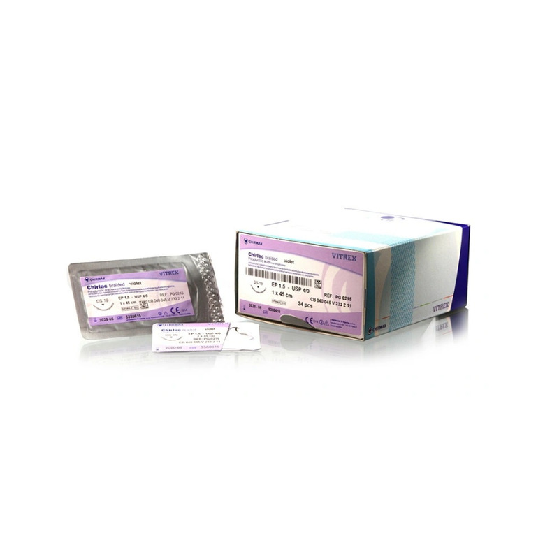 Chirlac Braided Violet 1,5EP, 4/0USP, DS 19, 0,45 m