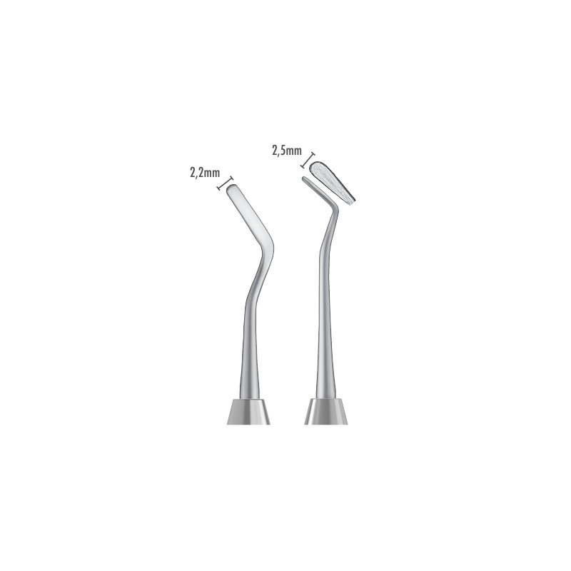 Cpátko s drážkami Ash 2.2 mm/2.5mm  žlutá