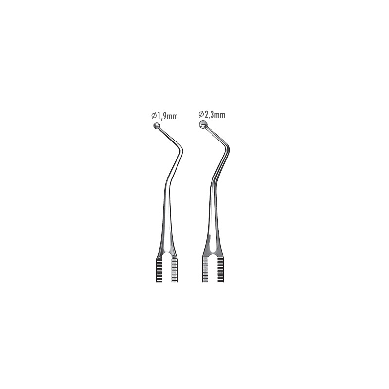 Cpátko kuličkové oboustrané 1.9mm/2.3 mm  žlutá