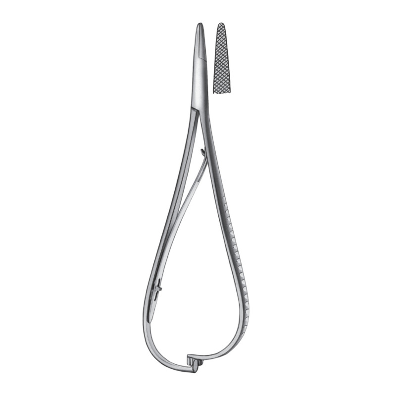 Jehelec Mathieu s křížovým vroubkováním 17 cm