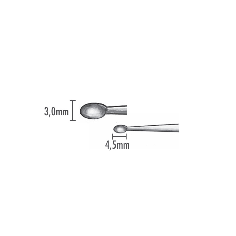 Kostní kyreta Williger 2,5/3,0 mm