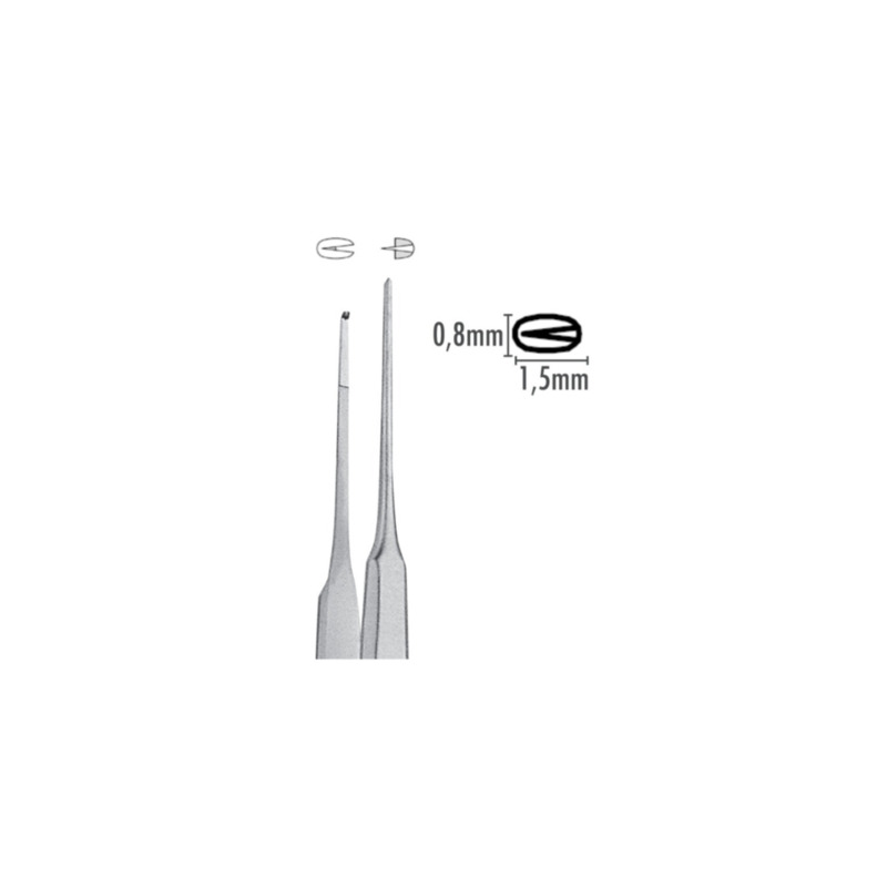 Mikro pinzeta zahnutá 0,8 mm