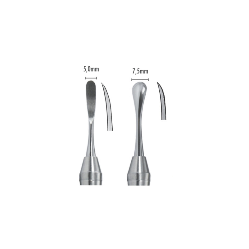 Raspatorium LiquidSteel oboustranné 5,0/7,5 mm