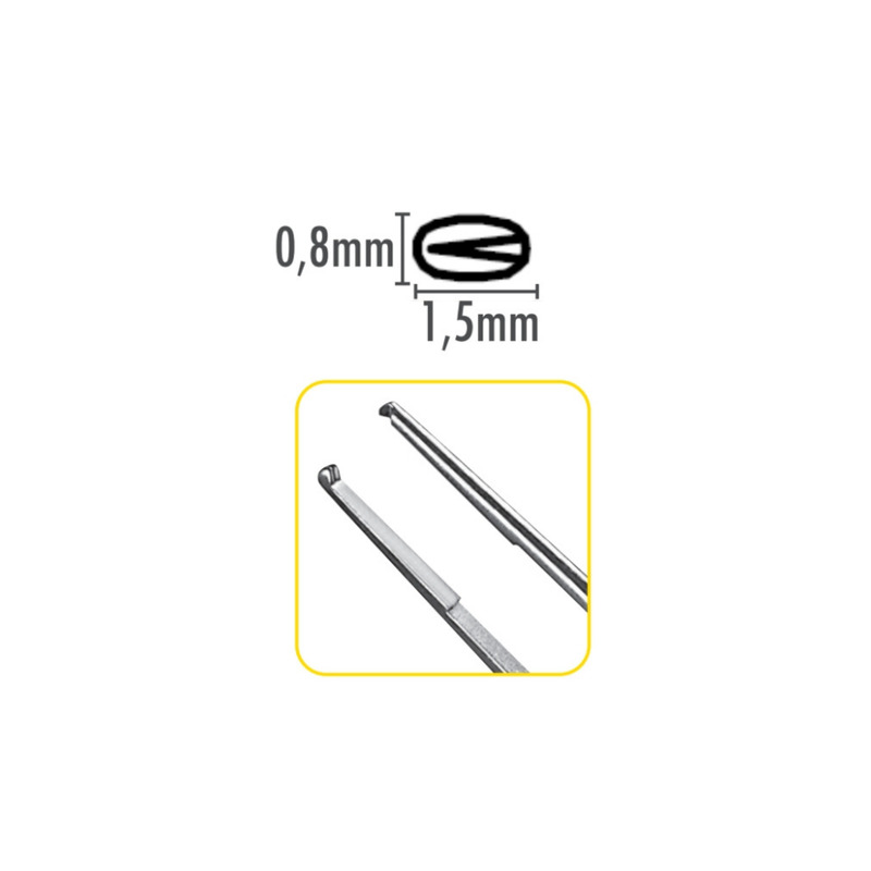 Pinzeta mikro LiquidSteel zahnutá 18 cm