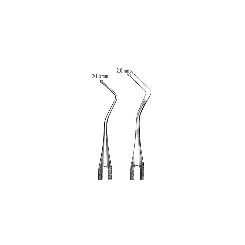 Hladítko s kuličkovým cpátkem 1.5 mm/2.0 mm tmavě modrá