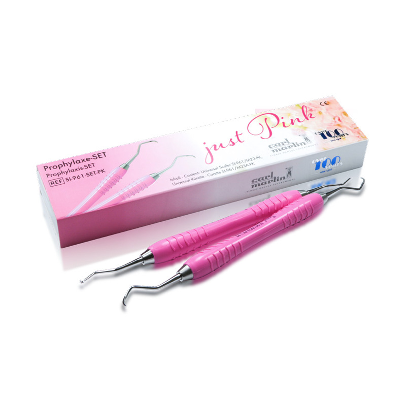 Set na profylaxi silicon LiquidSteel M23 růžová (kyreta a scaler)