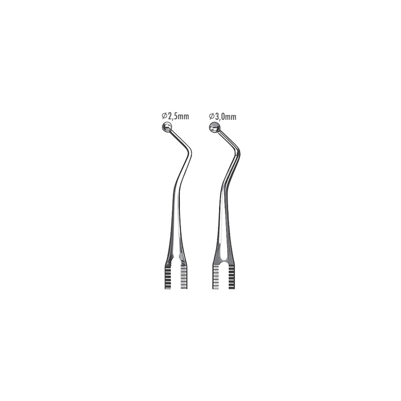 Cpátko kuličkové oboustranné 2.5 mm/3.0 mm světle modrá