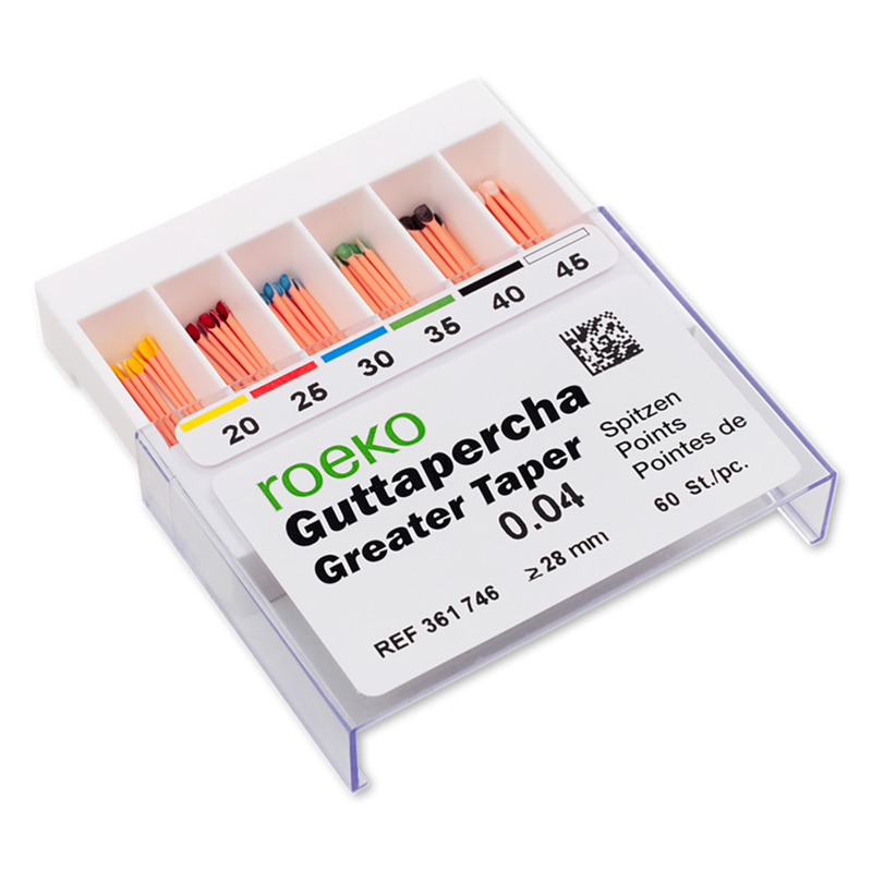 Čepy gutaperč. Roeko, Greater Taper 0,04 #35