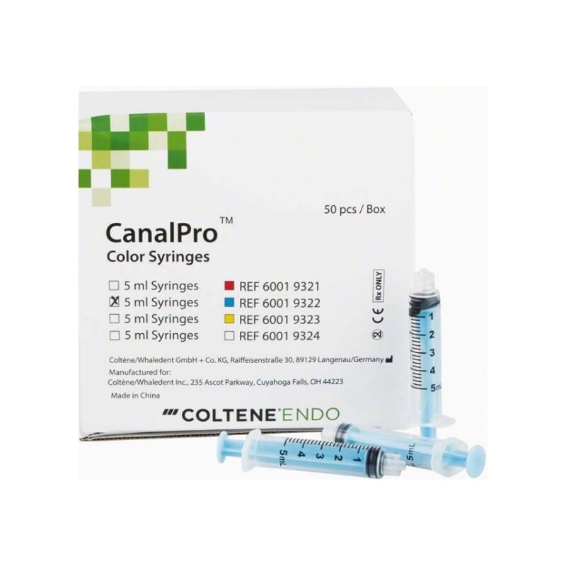 CanalPro Color 5ml modré, 50ks stříkaček