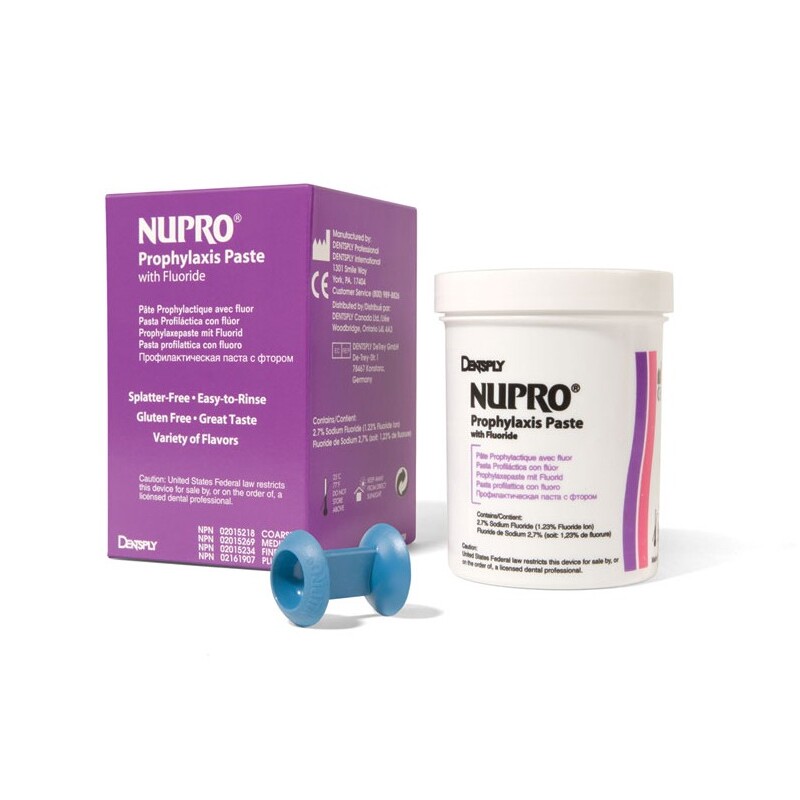 Nupro střední mint s fluoridy 340g kelímek