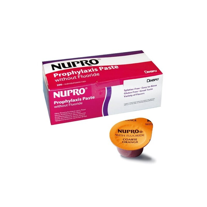 Nupro hrubé orange s fluoridy 200x1,9g kalíšky