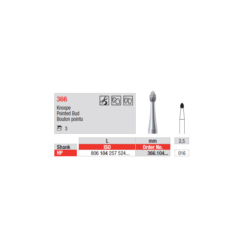 Diamant HP 366.016 (3 ks/bal)