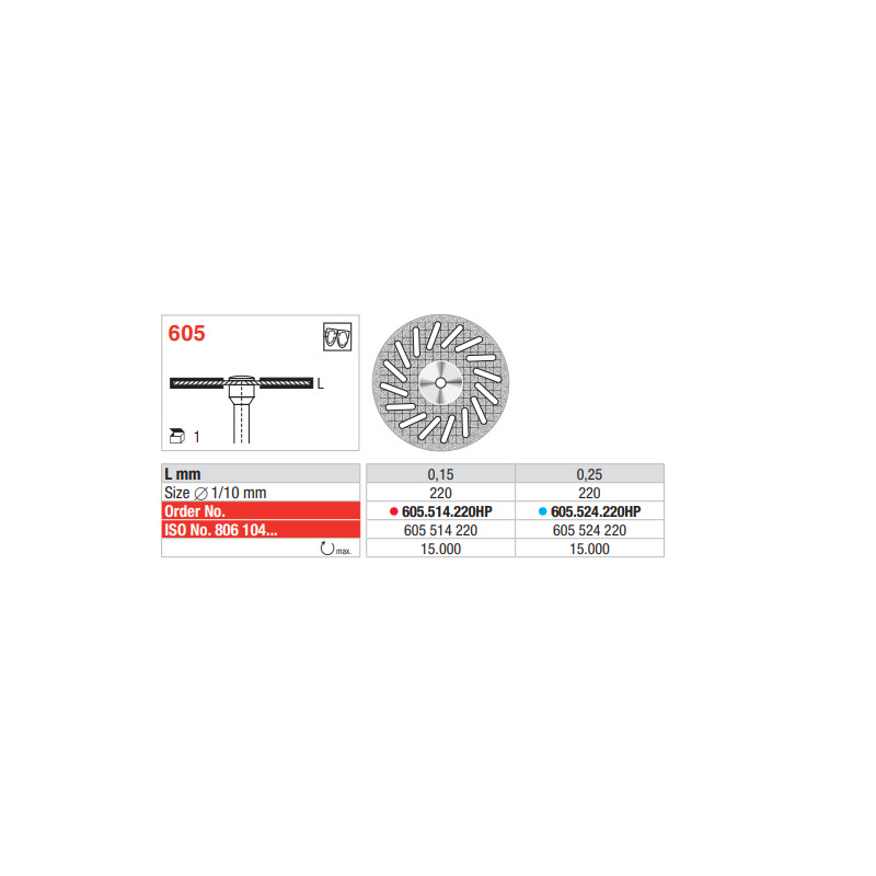 Disk diamanotový SF 605.514.220
