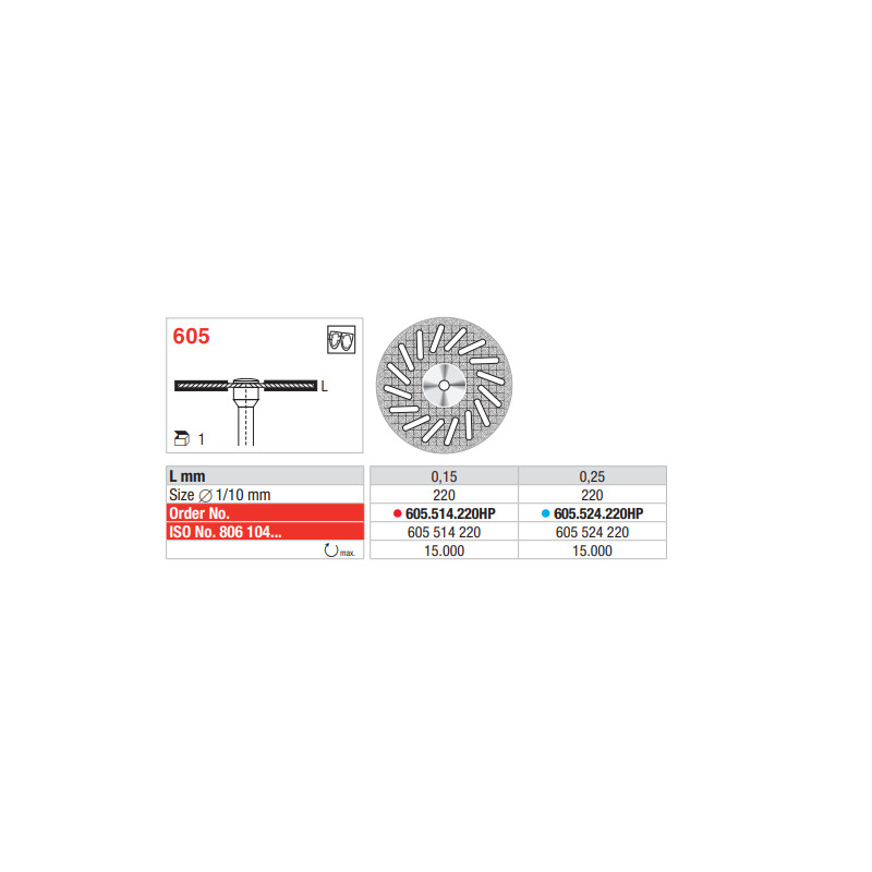 Disk diamantový SF 605.524.220