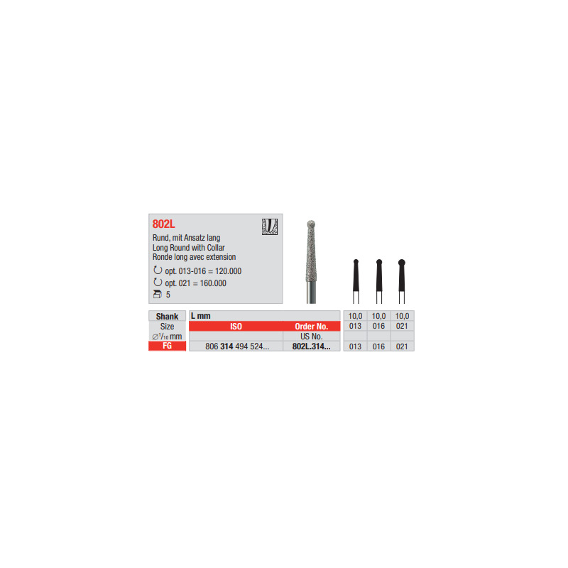 Diamant FG 802L.013 (5ks/bal)