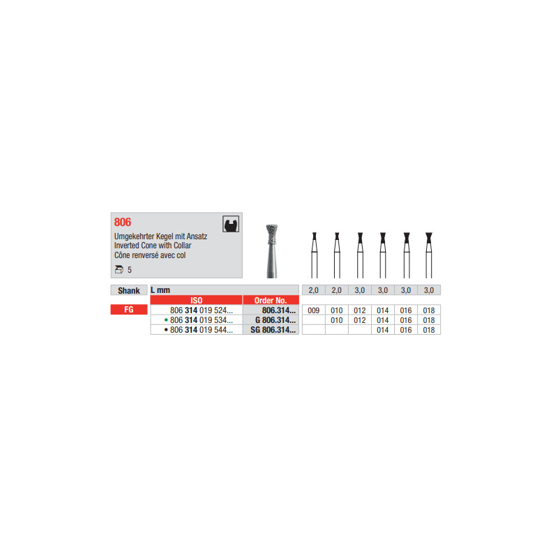 Diamant FG 806.010G (5ks/bal)