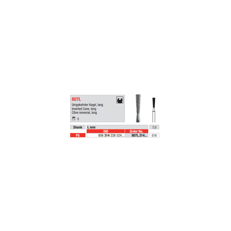Diamant FG 807L.018 (5ks/bal)