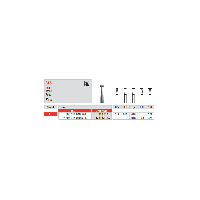Diamant FG 815.012 (5ks/bal)