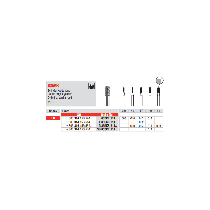 Diamant FG 835KR.012 (5ks/bal)