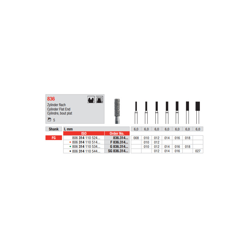 Diamant  FG 836.012SG (5ks/bal)
