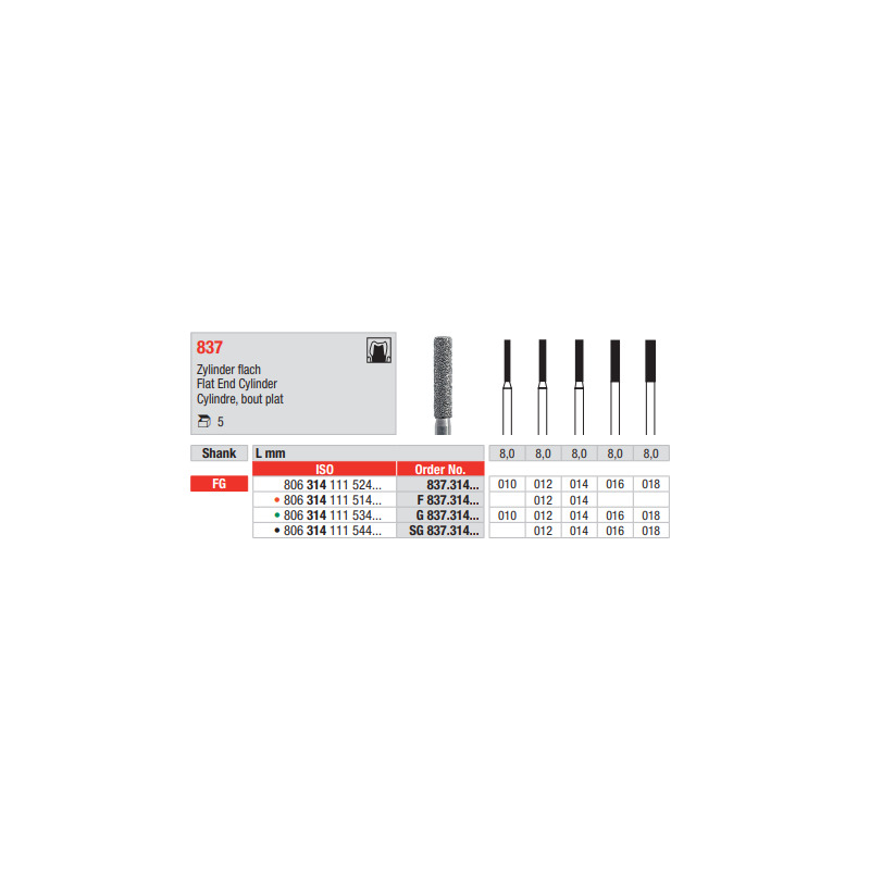 Diamant FG 837.016 SG (5ks/bal)