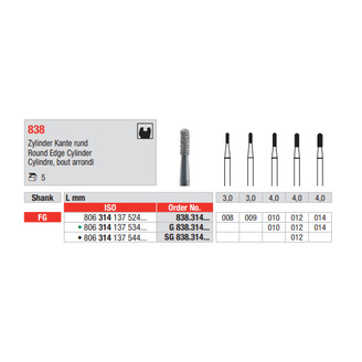 Diamant FG 838.012SG (5ks/bal)