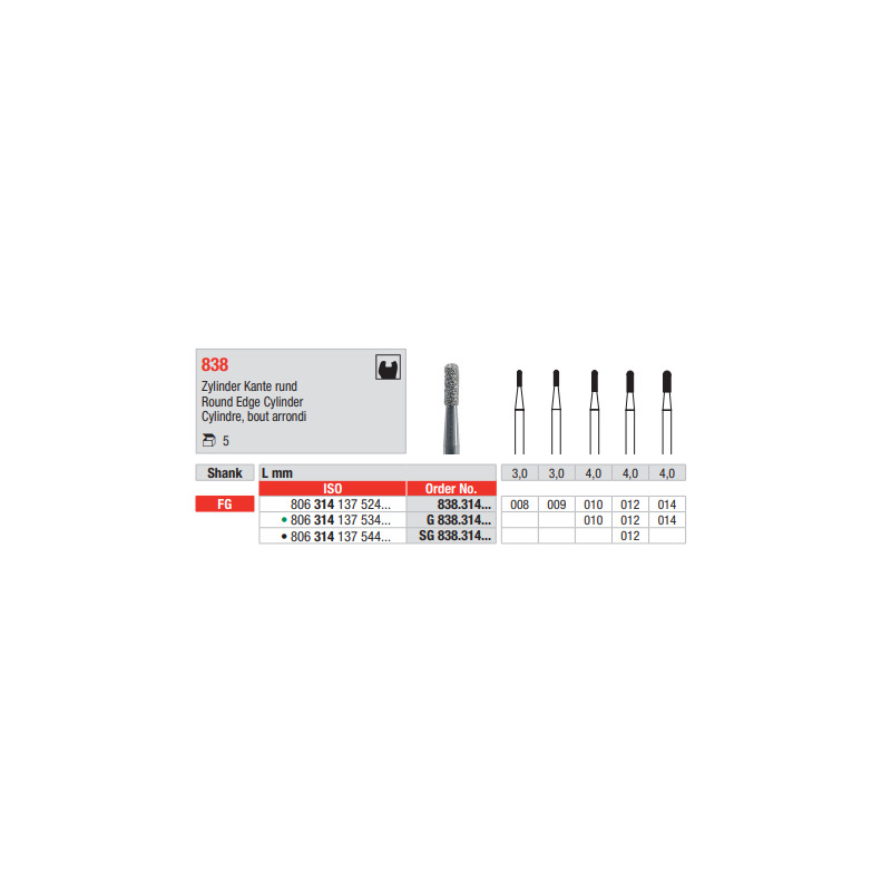Diamant FG 838.012SG (5ks/bal)
