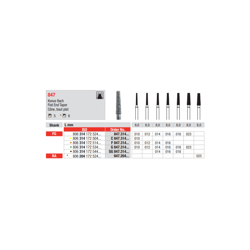 Diamant FG 847.010 (5ks/bal)