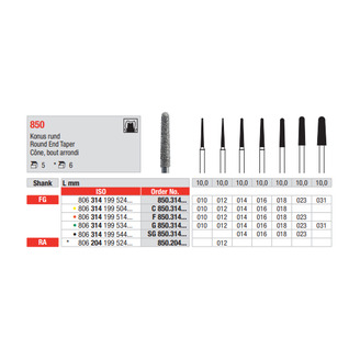 Diamant FG 850.010F (5ks/bal)