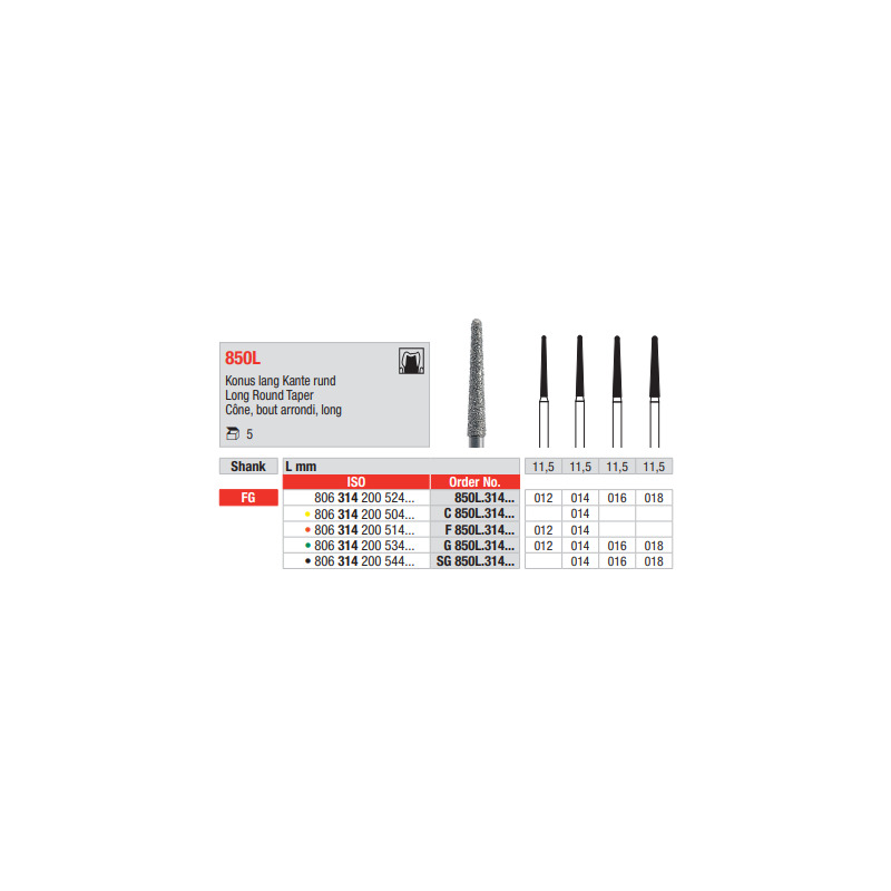 Diamant FG 850L.014F (5ks/bal)