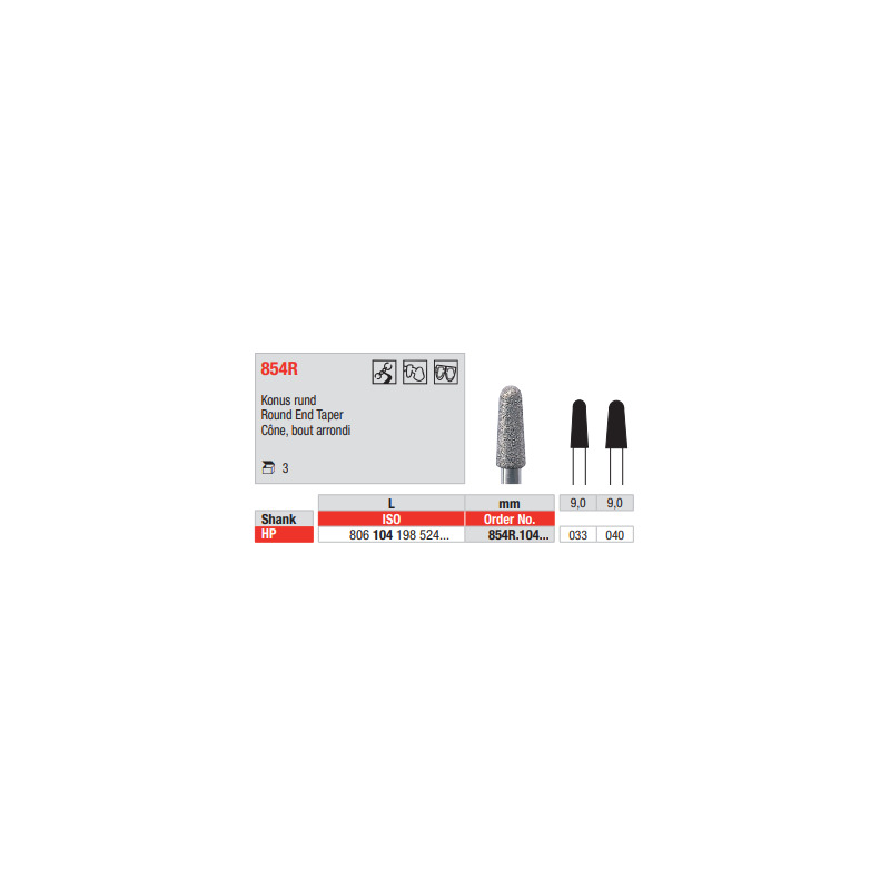 Diamant HP 854R.104.033 (3ks/bal)