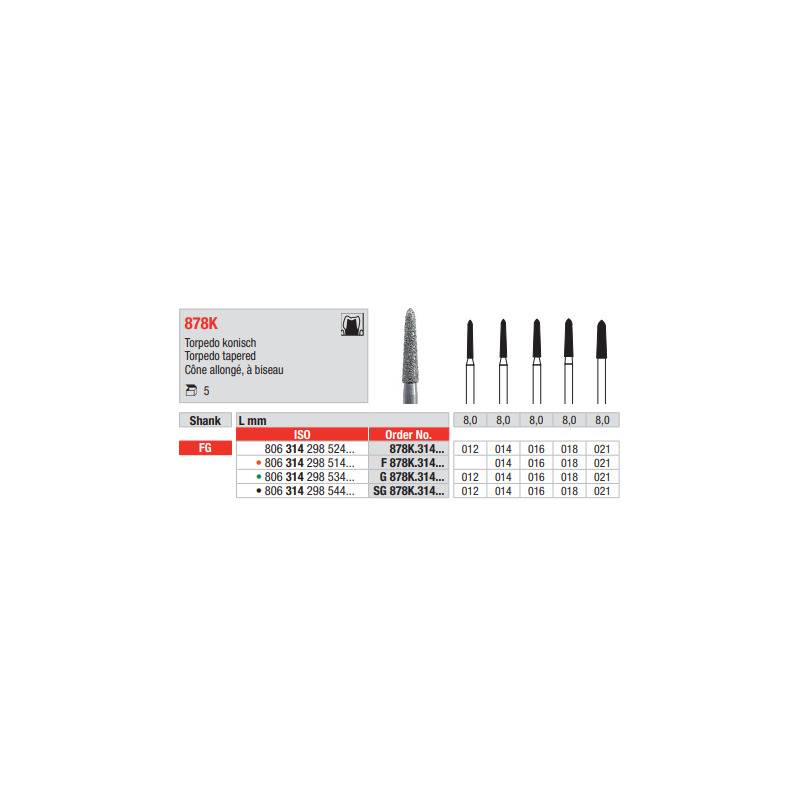 Diamant  FG 878K.018G (5ks/bal)