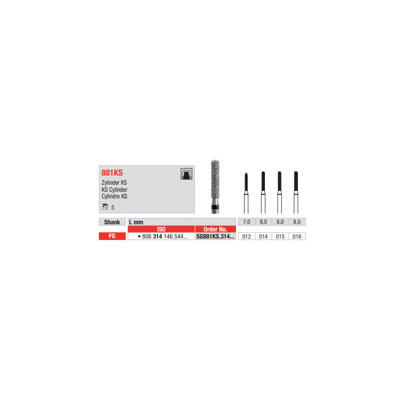 Diamant FG 881KS.012SG (5ks/bal)