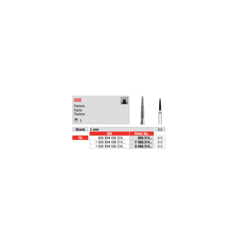 Diamant FG 888.012 (5ks/bal)