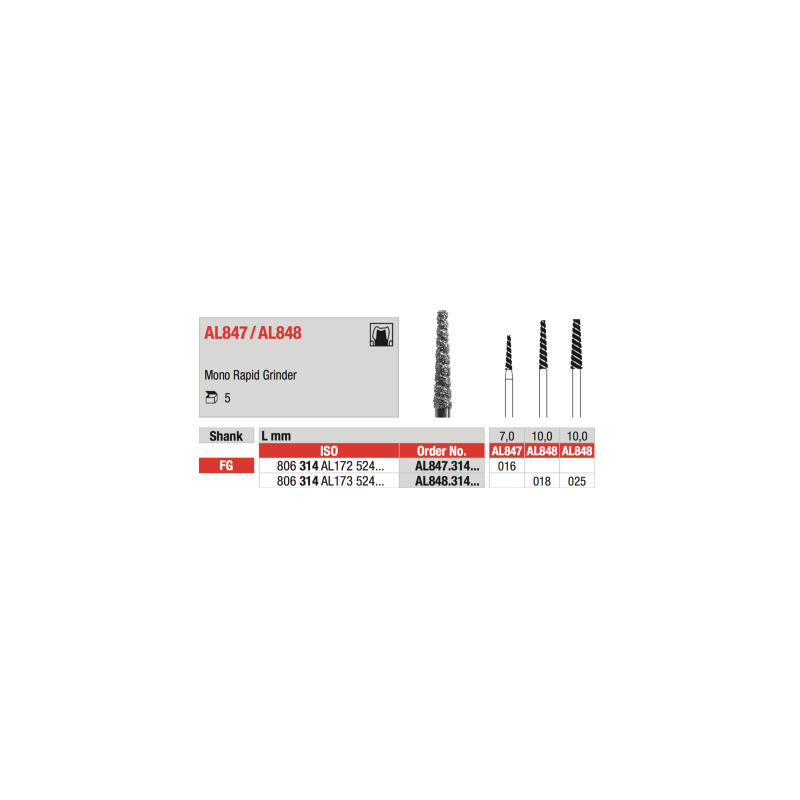 Diamant FG AL847.016 (5ks/bal)
