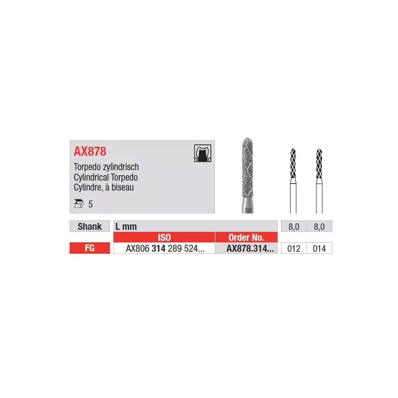 Diamant FG AX878.012 (5ks/bal)