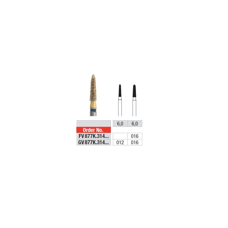 Diamant FG Diacut MLT FV877K.016  (5ks/bal)