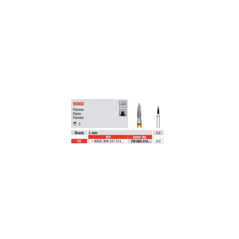Diamant FG White Tiger FW860.012 (3ks/bal)